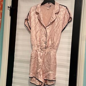 Victoria Secret Pink Satin Pajama Set